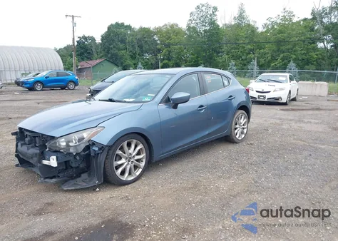 2016 Mazda Mazda3 S Touring z USA, uszkodzony, nr VIN JM1BM1M31G1301260